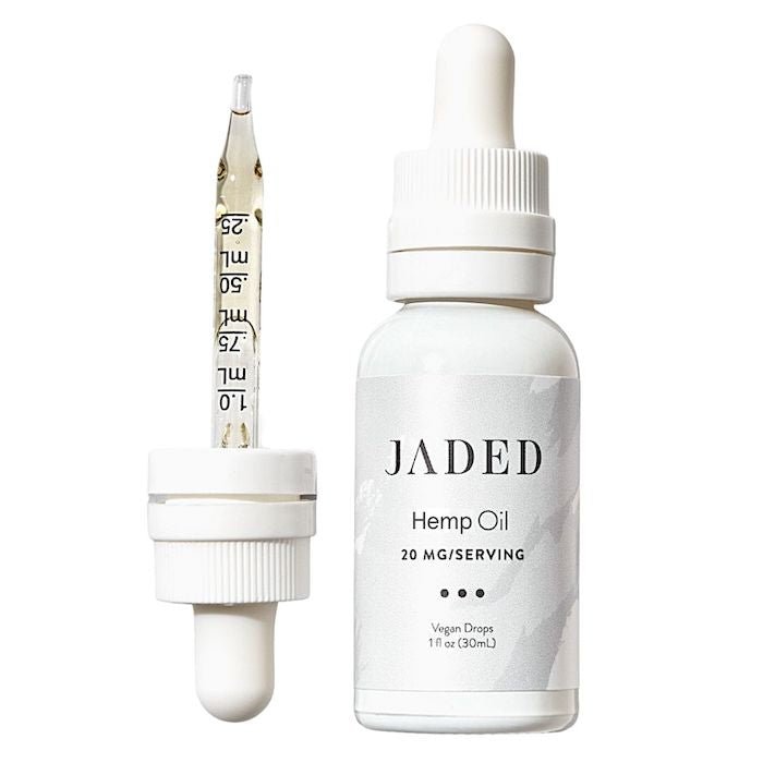 JADED Vegan Hemp Oil bottle with dropper