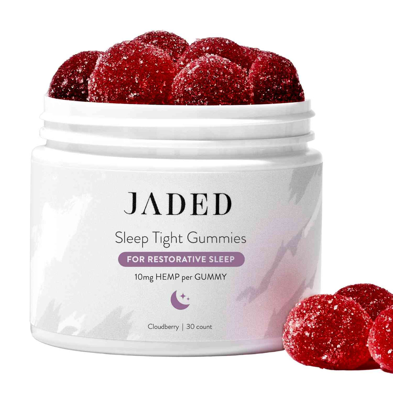 JADED Vegan Hemp Sleep Tight Gummies for Deep Sleep 30 ct