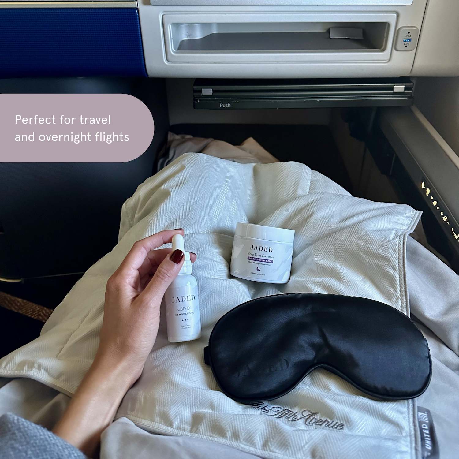 JADED Sleep Mask Flight Travel